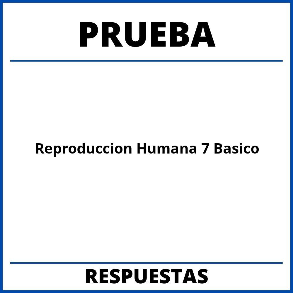 Prueba Reproduccion Humana 7 Basico