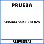 Prueba Del Sistema Solar 3 Basico